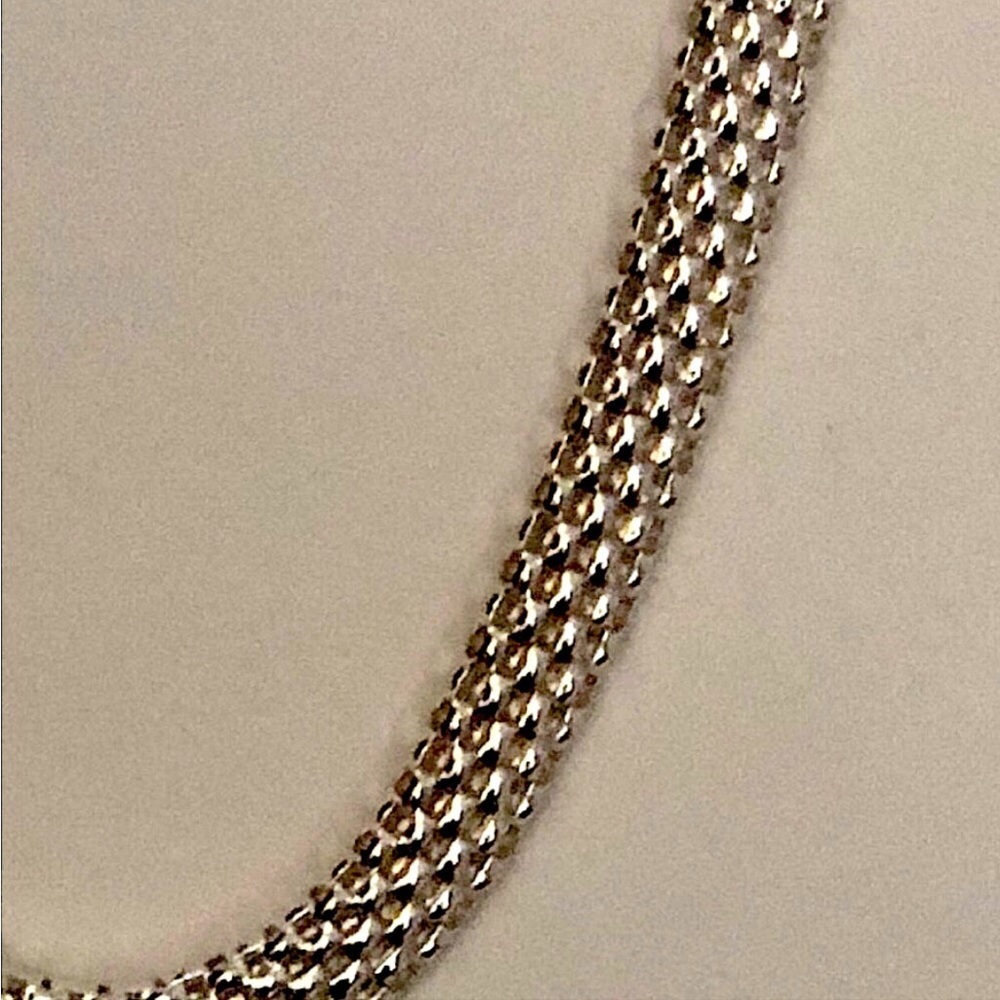 $148 Italian Woven Designer Estate Chain Sterling 20.3 Grams 925 ITALY KA 1772 - Picture 5 of 5